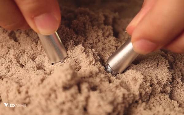 [Vito解压馆]我们一起来玩沙子，听双声道下的触发音~沙沙沙 🍅