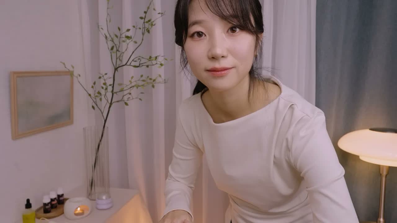 [Latte ASMR] 温暖腹部护理｜循环按摩放松🪔💛 ASMR 助眠 🍅