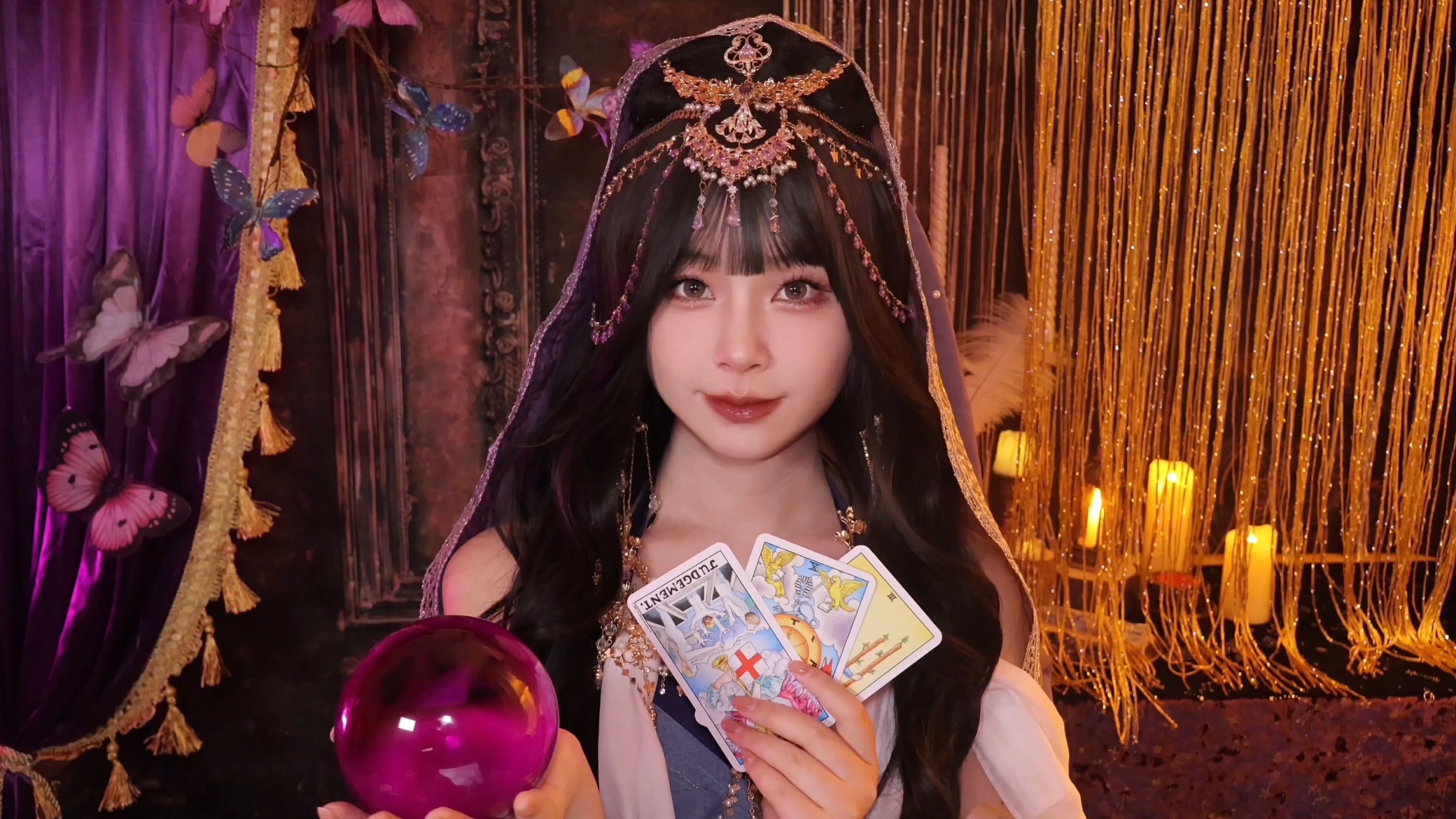 [小奈别失眠] 沉浸式温柔轻语塔罗占卜｜探寻内心答案｜纸牌水晶气泡水触发音｜情景模拟助眠放松 🍅