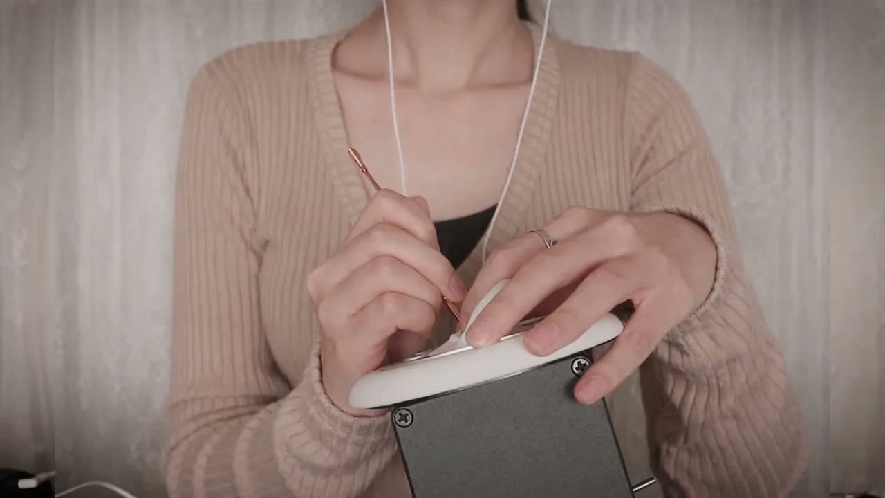 [뭉띠MOONGDI ASMR] 可见耳垢刮除特写 沉浸式采耳清洁 无人声助眠 🍅