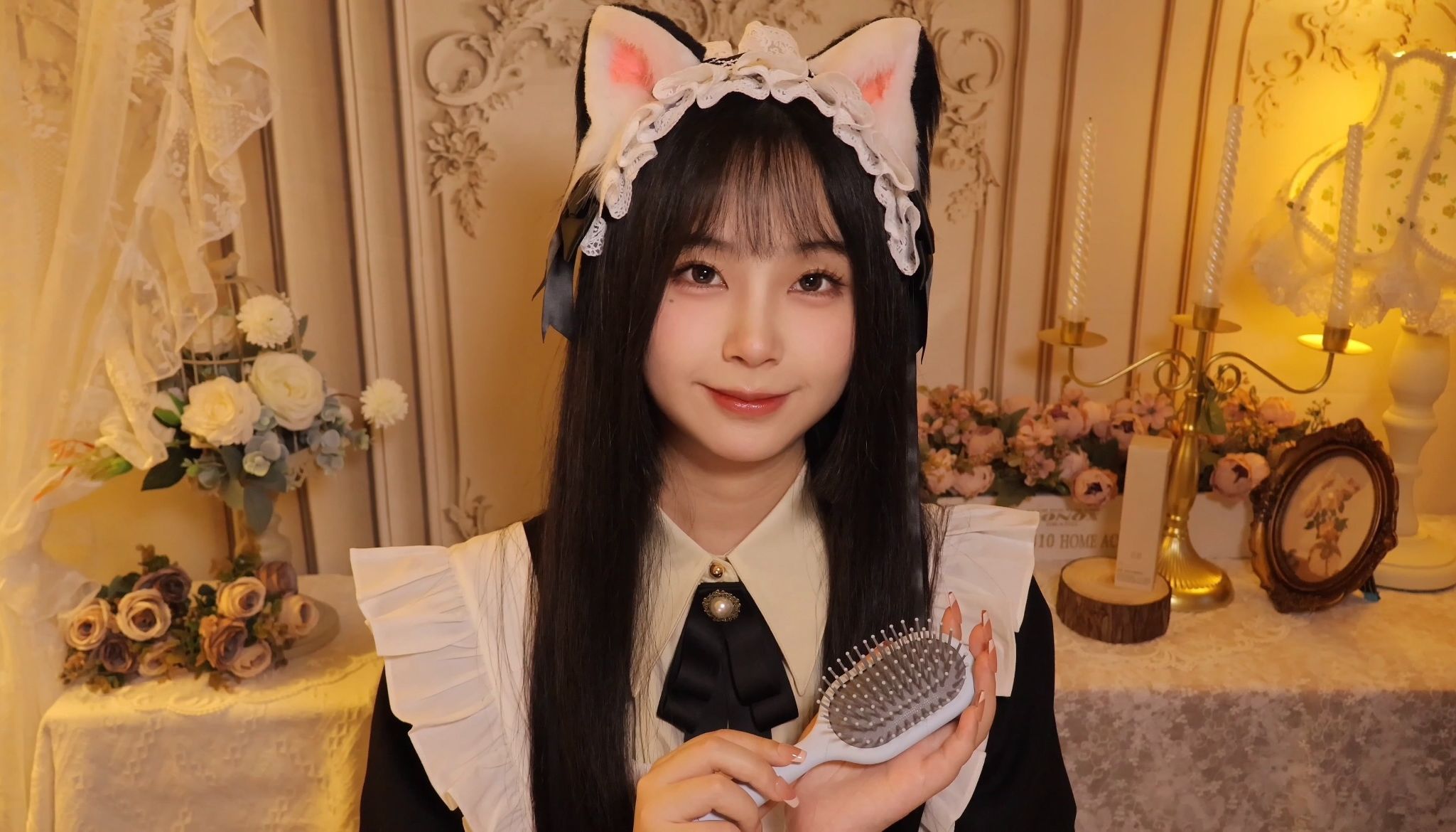 [小奈别失眠] 傲娇猫耳女仆为您洗头剪发｜木梳刮擦｜泡沫音｜耳边轻语｜沉浸式助眠情景模拟 🍅