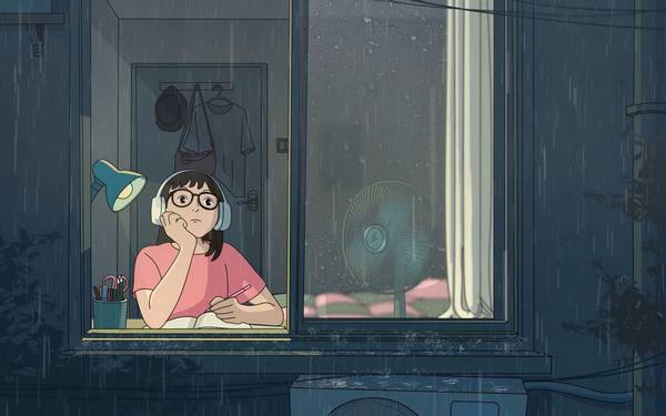 [深夜自习]雨声|偶尔雷声|水滴声|白噪音|舒缓解压助眠 🍅