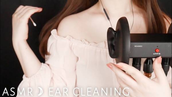 【耳朵按摩】1小时头部穿透式耳朵清洁 棉签掏耳ASMR?🍅