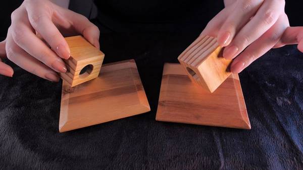 [PPOMO] 放松睡眠的触发音 | 木块刮擦 | 指甲敲击 | 芦荟胶 🍅