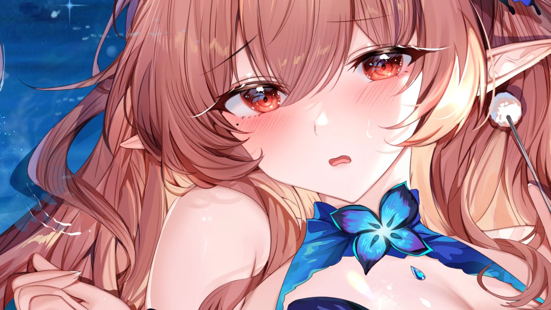 [烛灵儿Hikari] 雨夜里湿润浓厚的舌面耳舐，感受被窝限定的独特包裹感 🍅