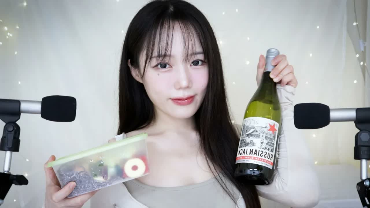 [Jamonghae柚子] 微醺小酒 + 冰冻果冻冰吃 | 轻声谈心与咀嚼助眠声 🍅