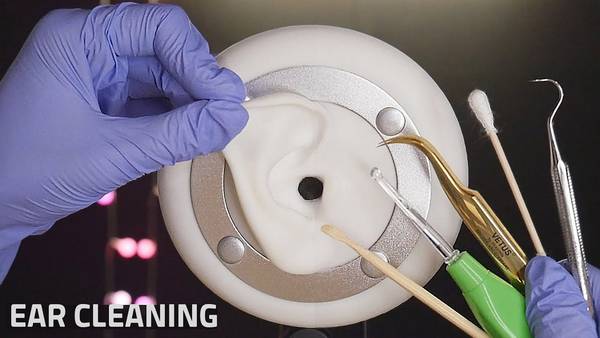 [Blije]使用乳胶手套清洗耳朵|掏耳朵|无人声 🍅