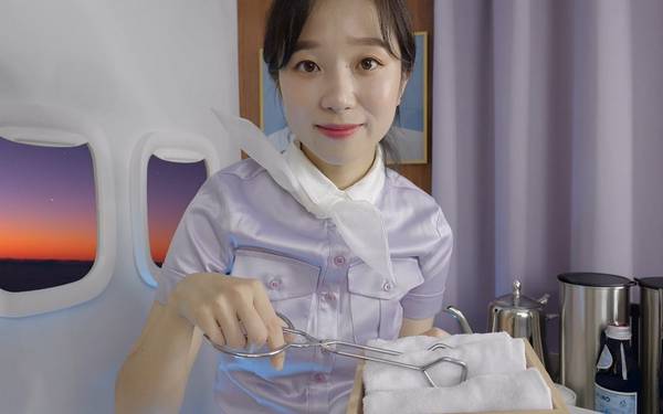 [Latte]在飞机上享受空姐的睡眠护理服务|角色扮演 🍅